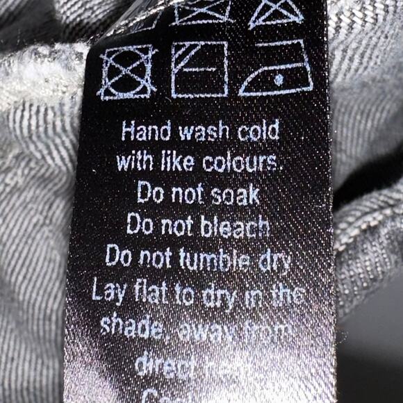 Lioness Pleated Denim Allure Y2K 90s Low Rise Charcoal Mini Skort Size Large - Picture 10 of 16